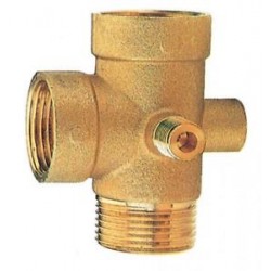 RACCORDO 5 VIE IN OTTONE PROLUNGATO H. 92