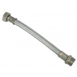 FLESSIBILE ACCIAIO INOX M.F. CM. 35 3/8 X 3/8