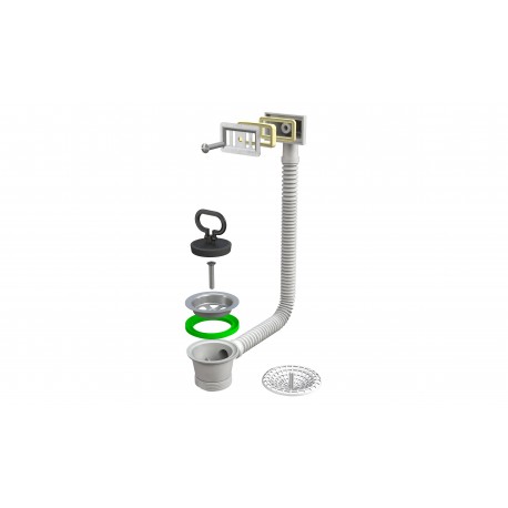 PILETTA MOPLEN PER LAVELLO INOX C.T.P. 11/2