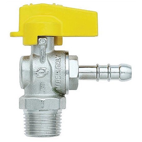 VALVOLA GAS C/PORTAGOMMA SQUADRA M.1/2X14 METANO
