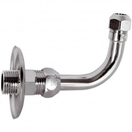 CURVETTA SOTTOLAVABO 90° 1/2 CROMATA