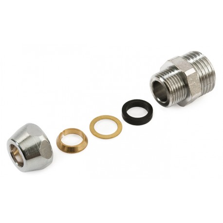 NIPLES MASCHIO CROMATO M. 3/8 X 3/8 X 10