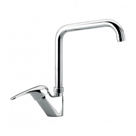 MISCELATORE LAVELLO CANNA AD L AMBRA CROMO