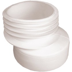MORSETTO SOTTOVASO ECCENTRICO GOMMA BIANCA