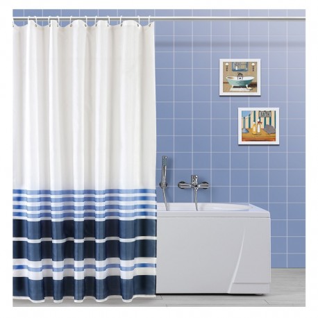 TENDA DOCCIA IN PVC CON GANCI 180 X 200