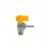 Valvola Gas C/portagomma Squadra M.1/2" X 9 Gpl