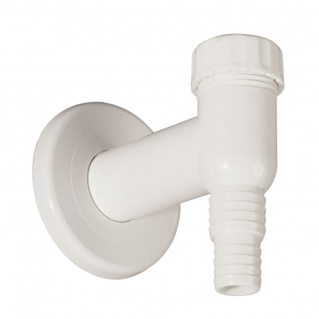 SIFONE LAVATRICE ESTERNO IN ABS BIANCO D. 32