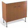 Sottolavello Teak X Inox Piegh. 80 X 50