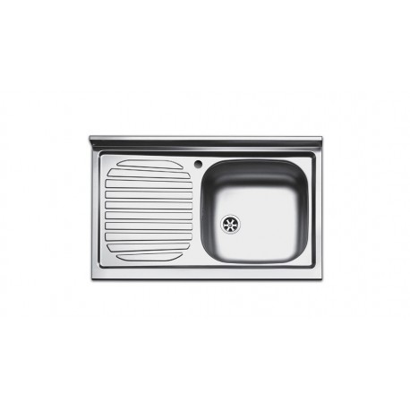 LAVELLO INOX APPOGGIO 90 X 50 1 VASCA DX