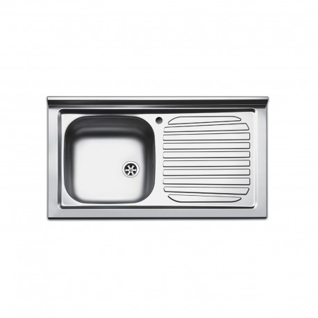 LAVELLO INOX APPOGGIO 80 X 50 1 VASCA SX