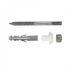 COPPIA FISSA VASO BIDET ACCIAIO INOX