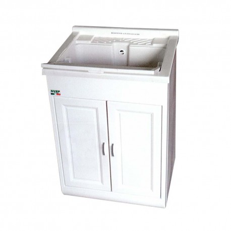 Asse Lavapanni In PVC Bianco Per Vasca Resina 60x45 Cm | Prattico E Resistente