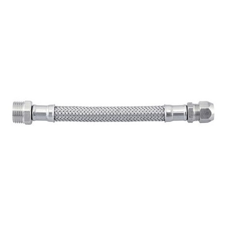 FLESSIBILE INOX CM. 20 F. 3/8 X NIPLES 3/8 D. 10