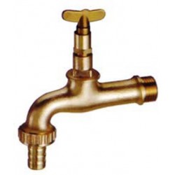 RUBINETTO GIALLO CON CHIAVE LEVABILE E P.G. 1/2