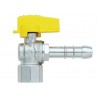 Valvola Gas C/portagomma Squadra F.1/2"x14 Metano