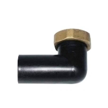 CODULO PVC CURVO DADO OTT 5/4 NERO