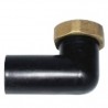 Codulo Pvc Curvo Dado Ott 5/4" Nero