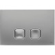 PLACCA PLAIN DUAL RIVER CROMO LUCIDO