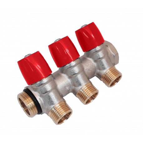 COLLETTORE C/RUB. E O.R 3/4 X 3 VIE X 1/2 CALDO