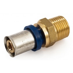 RACCORDO MASCHIO 1/2 X 16 X 2.0 X M.S. A PRESSARE