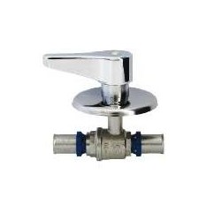 VALVOLA SFERA INCASSO LEVA 20X2.0 X M.S. PRESSARE