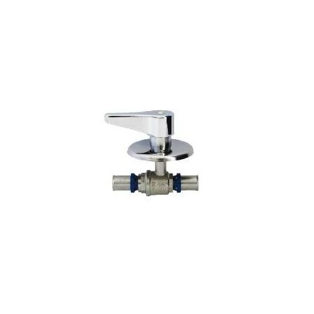 VALVOLA SFERA INCASSO LEVA 20X2.0 X M.S. PRESSARE