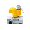 Valvola Farfalla Gas Ff 3/4 C/presa Press E Chiave