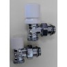 Kit Termostatico 1/2" Bianco/cromo Luxor Kt2509/a