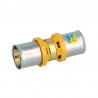 Raccordo Diritto Doppio Pressare Giallo 16 X 2,0