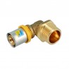 Angolo Maschio Pressare Giallo 3/4" X 26