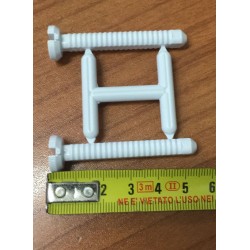 KIT 2 VITI PLASTICA COPERCHIO CASSETTA COLLETTORE