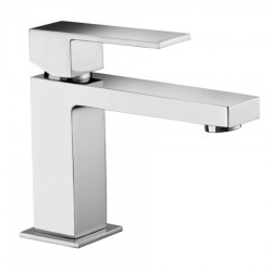 MISCELATORE KUBO LAVABO C/SCARICO SCATTO CROMO