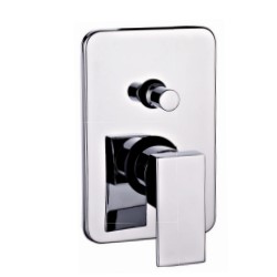 MISCELATORE KUBO INCASSO DOCCIA C/DEVIATORE CROMO