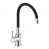 Miscelatore Monoforo Snake Canna Nera