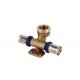 Raccordo Flangia A T Femmina Disassato 20x1/2"x20