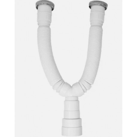 JOLLYFLEX DOPPIA ENTRATA 11/2 USCITA 40/50 BIANCO